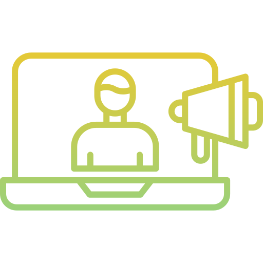 hombre de influencia icono gratis