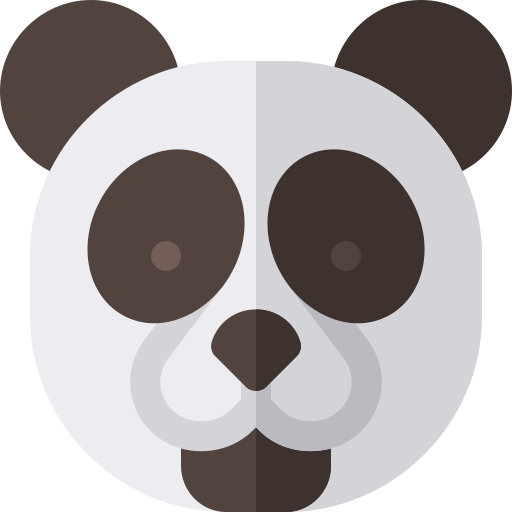 Panda bear Basic Rounded Flat icon