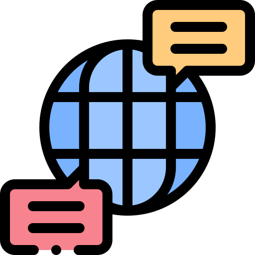 Worldwide Detailed Rounded Lineal color icon