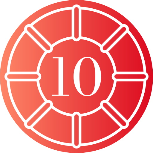 número 10 icono gratis