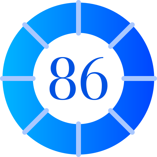 86 icono gratis