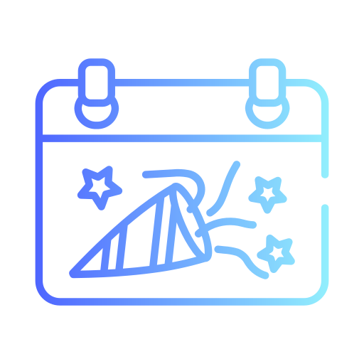 calendario de año nuevo icono gratis
