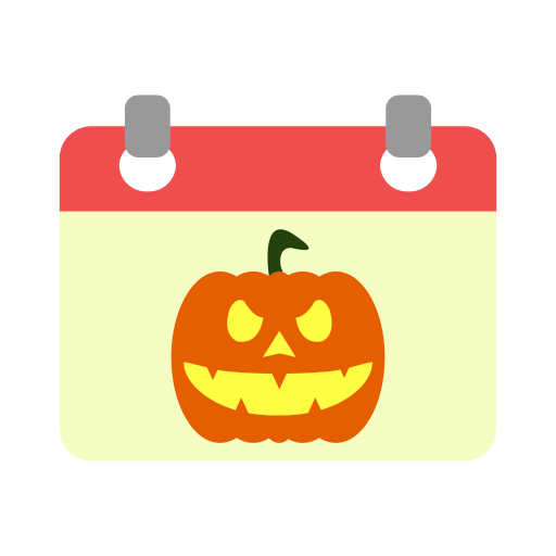 calendario de halloween icono gratis