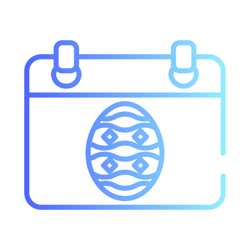 calendario de pascua icono gratis