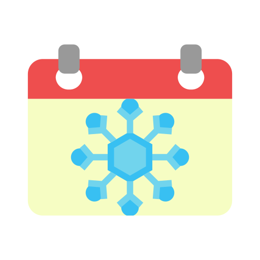 calendario de invierno icono gratis