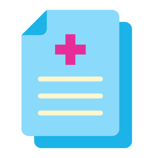 informe médico icono gratis