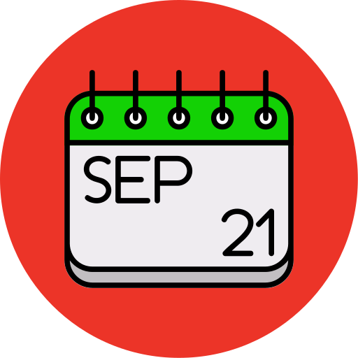 septiembre icono gratis