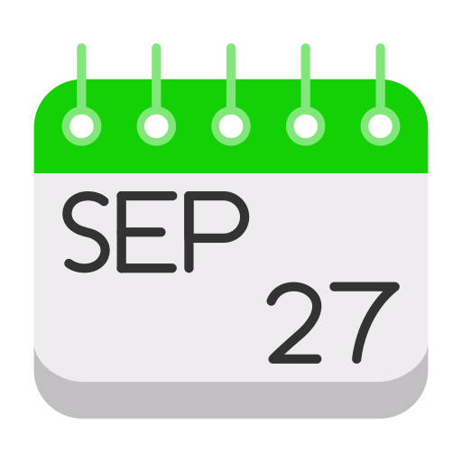 septembre Icône gratuit