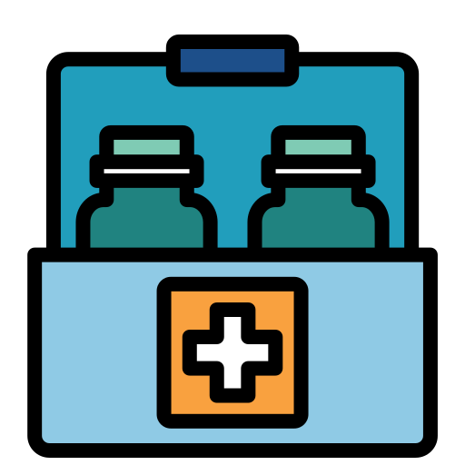 caja de medicinas icono gratis