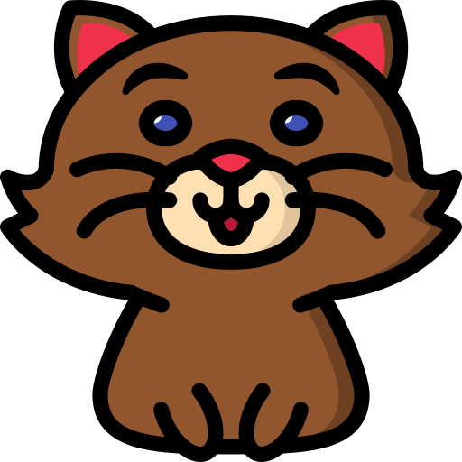 Brown cat icon - Free brown animal icons