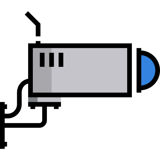 Cámara de seguridad icono gratis
