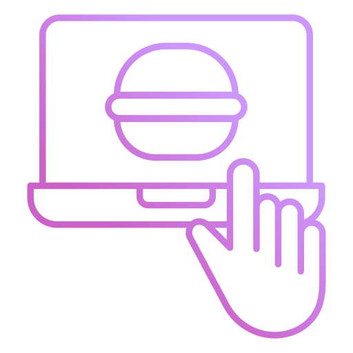 pedido en línea icono gratis