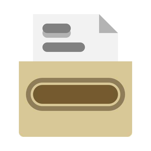 caja de archivo icono gratis