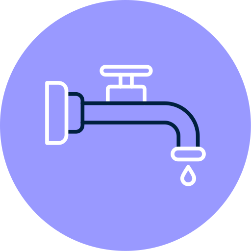 eau du robinet Icône gratuit