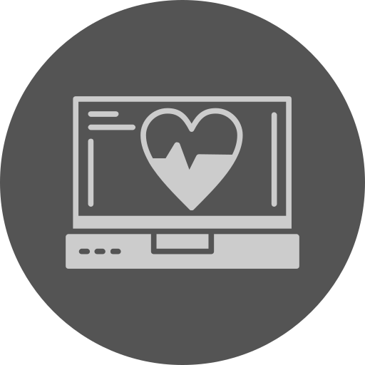 latido del corazón icono gratis