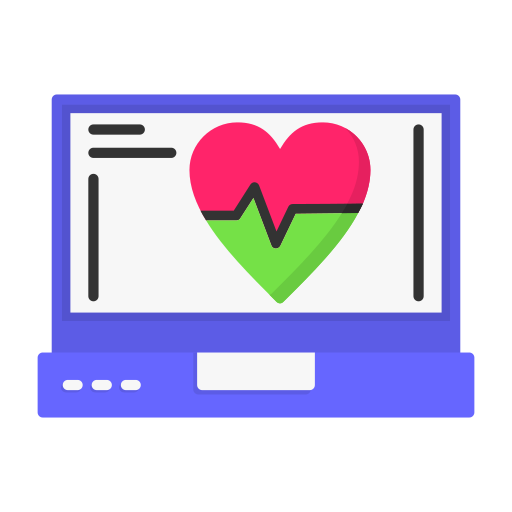 latido del corazón icono gratis