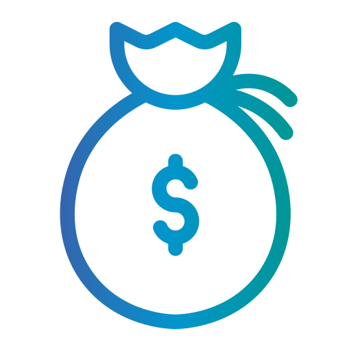 bolsa de dinero icono gratis