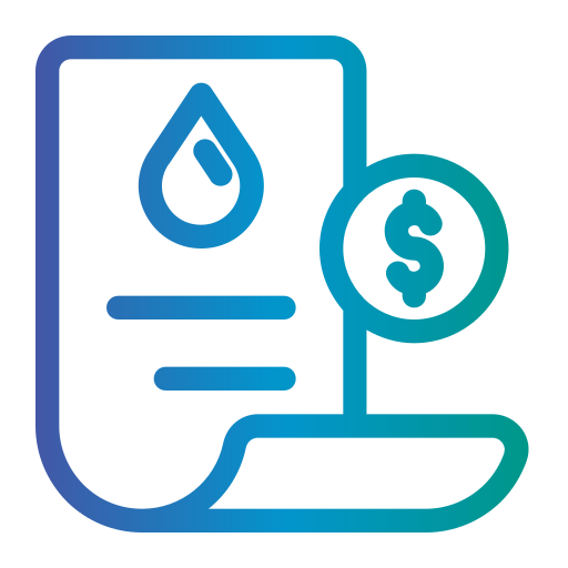 factura de agua icono gratis