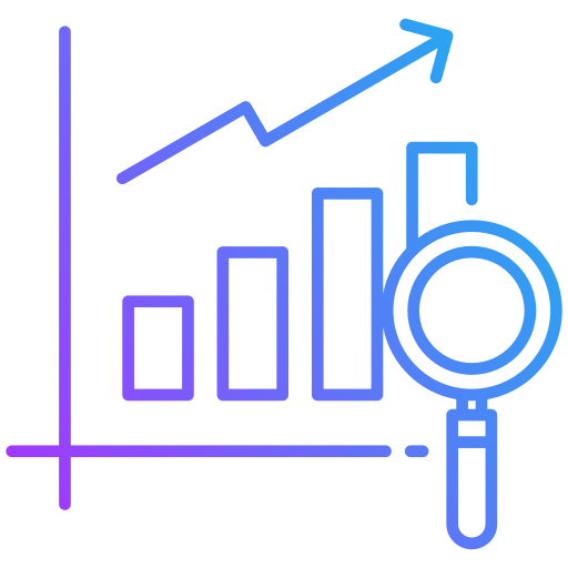 investigación de mercado icono gratis