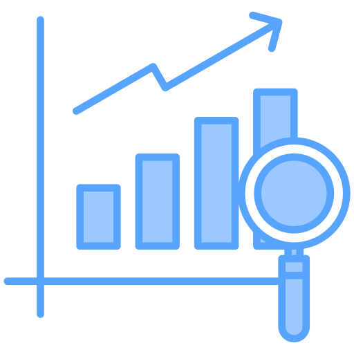 investigación de mercado icono gratis