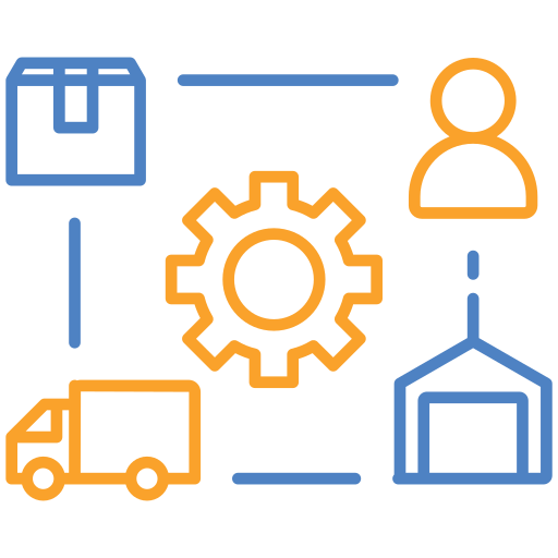 Supply chain management free icon