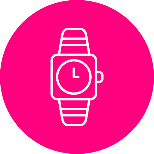 aplicación de reloj inteligente icono gratis