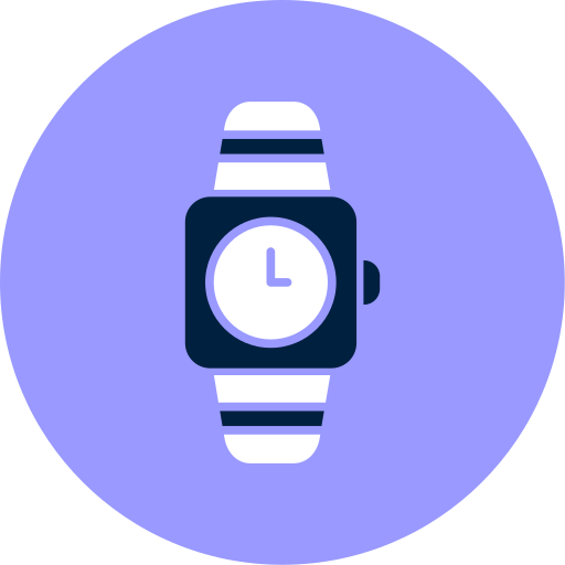 aplicación de reloj inteligente icono gratis