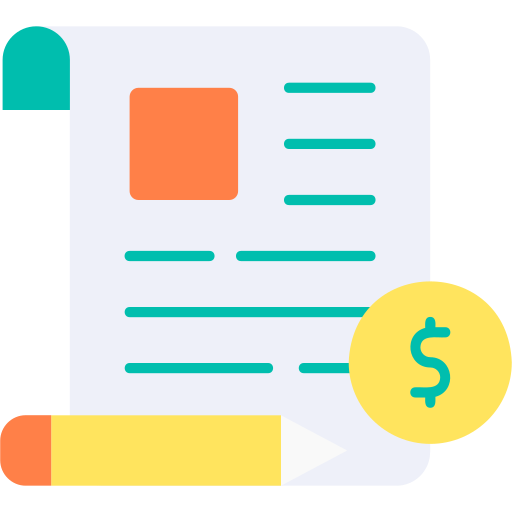 artículo pagado icono gratis