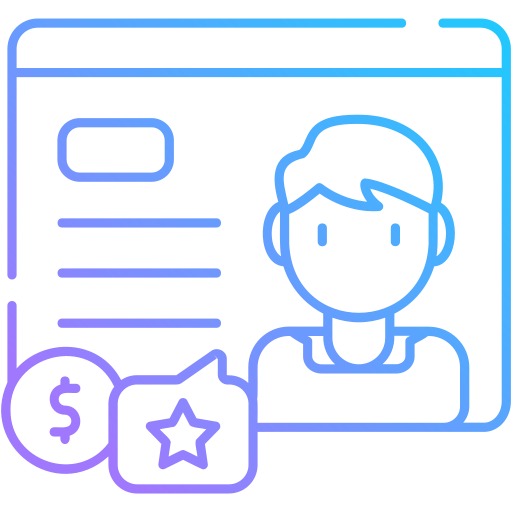 persona compradora icono gratis