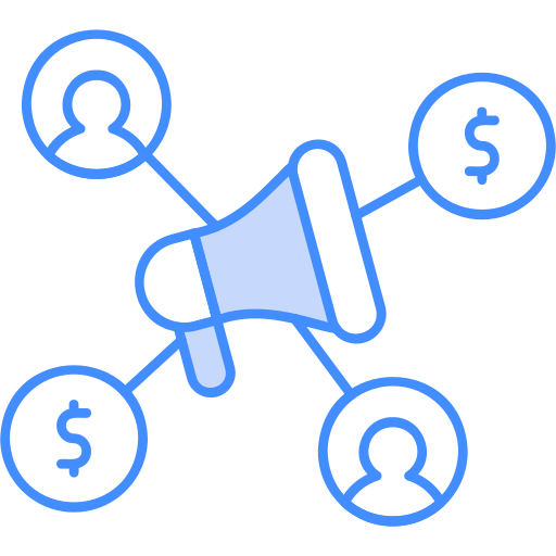 Партнерский маркетинг бесплатно иконка