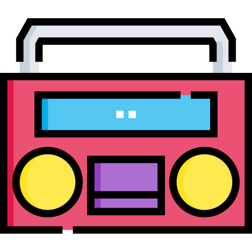 Boombox Detailed Straight Lineal color icon