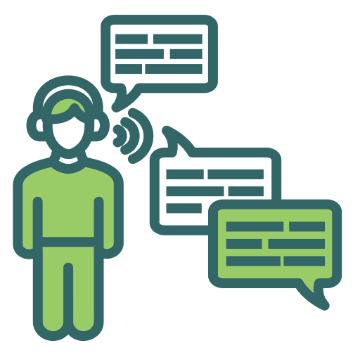 escucha social icono gratis