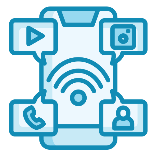 redes sociales icono gratis