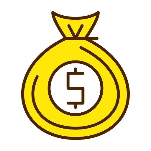 bolsa de dinero icono gratis