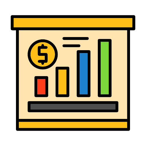 crecimiento de las ganancias icono gratis