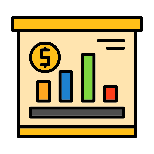 pérdida de negocio icono gratis