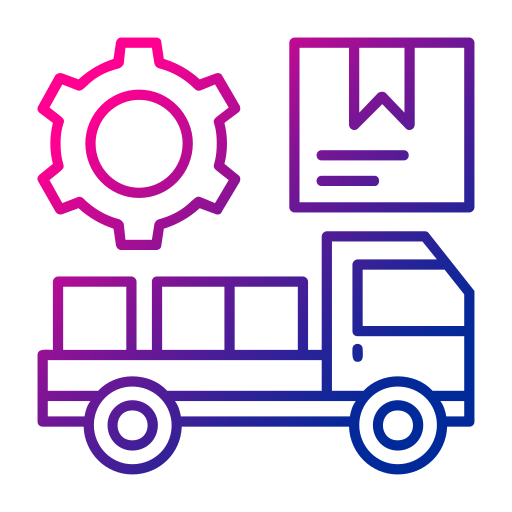 camión de reparto icono gratis
