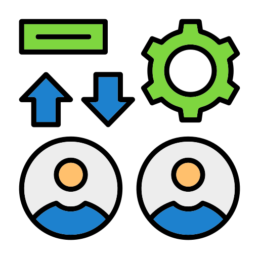 trabajo en equipo icono gratis