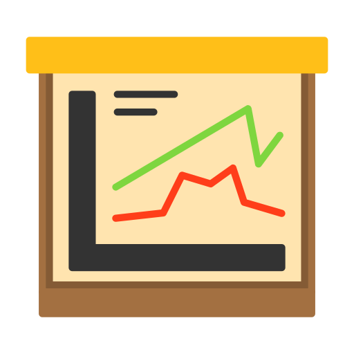 Line chart free icon