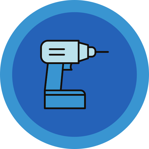 taladro eléctrico icono gratis