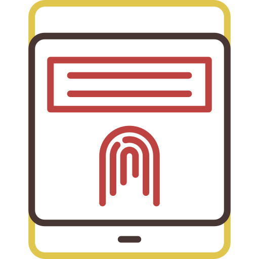 huella dactilar icono gratis