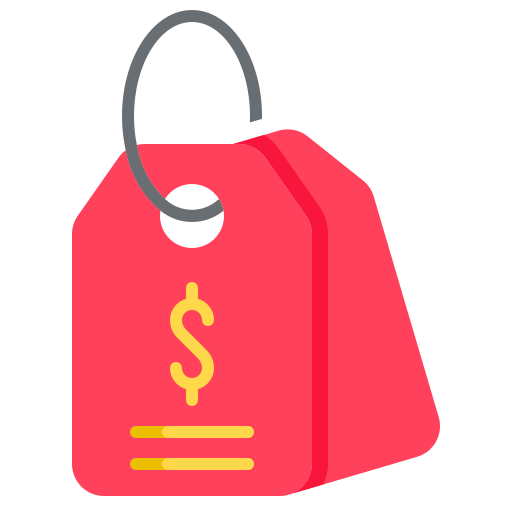 etiqueta de precio icono gratis