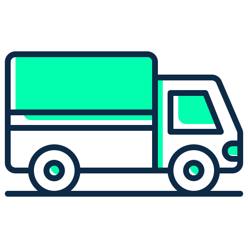 camión de reparto icono gratis