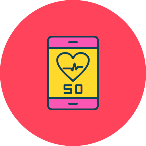 Heart beating free icon