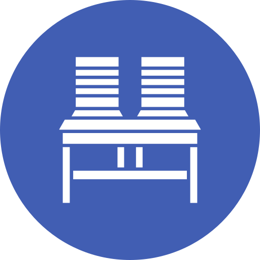 Стол и стул бесплатно иконка Стол и стул бесплатно иконка