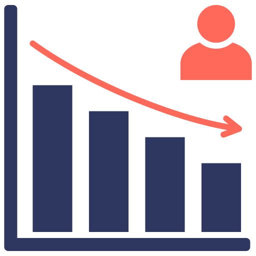 Нисходящий тренд бесплатно иконка