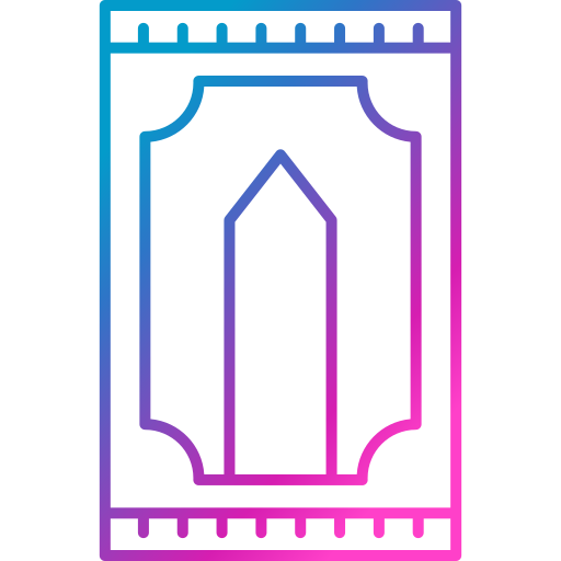 alfombra de oración icono gratis