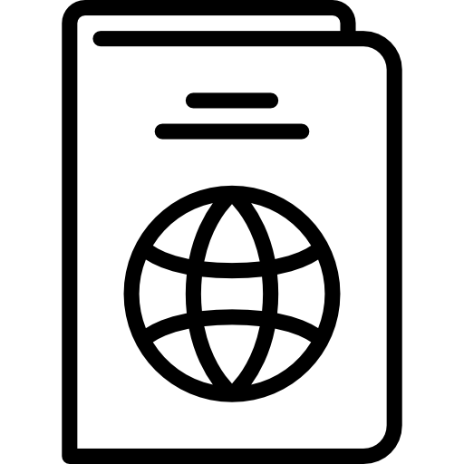 pasaporte icono gratis