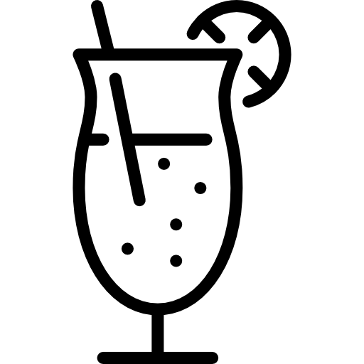 Cocktail Opened Outlines Lineal icon