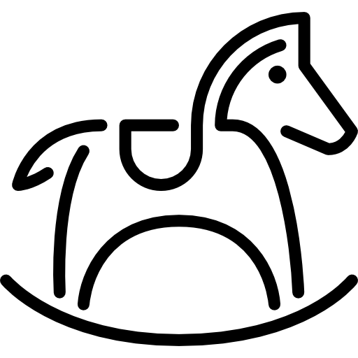 caballo mecedora icono gratis